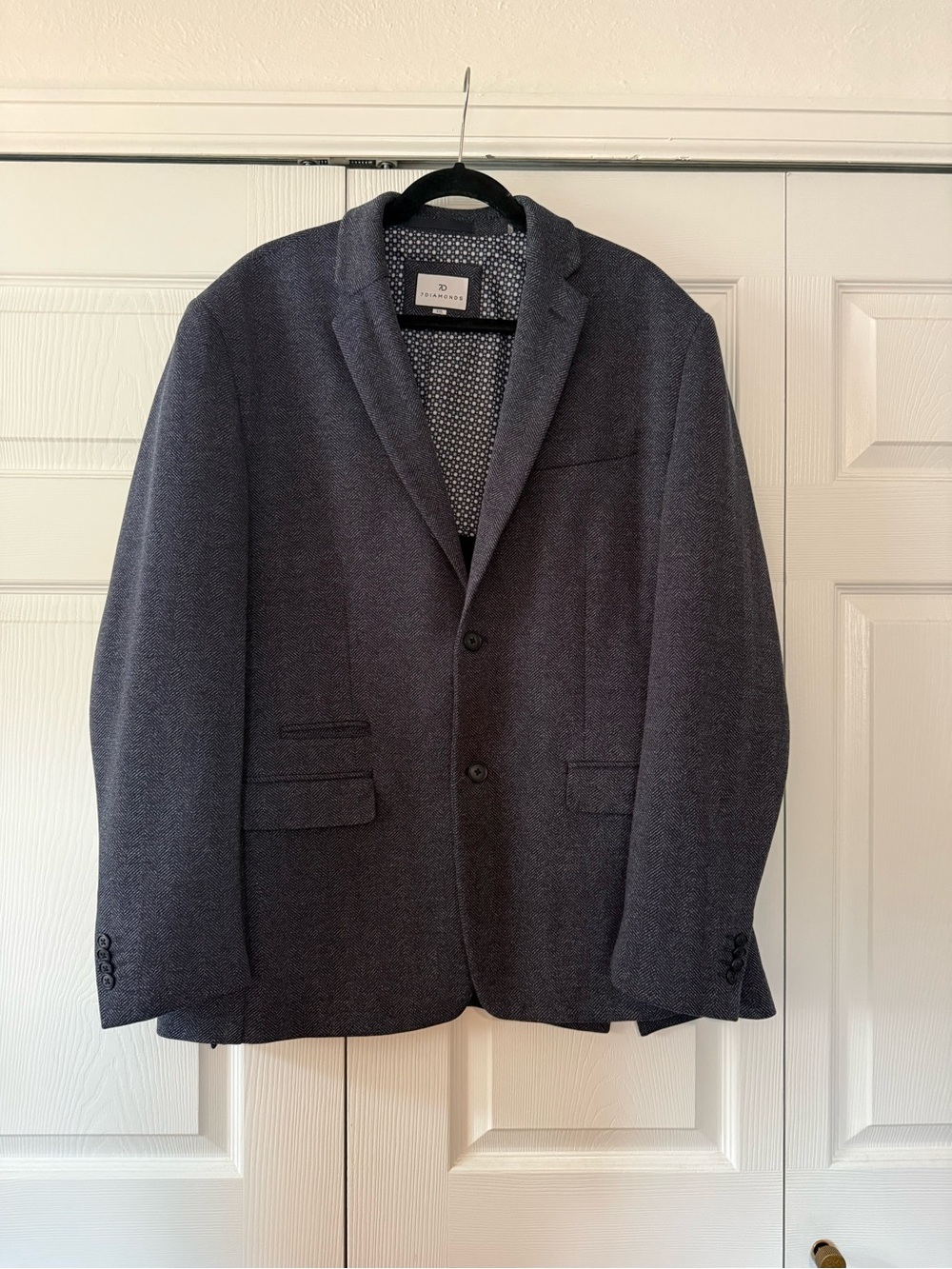 7 Diamonds Charcoal Navy Sport Coat - Men's Blazer